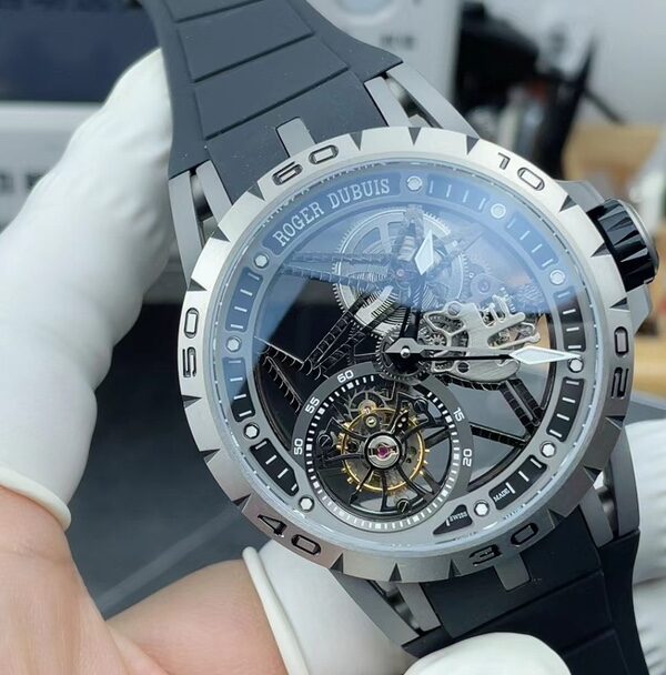 BBR Roger Dubiton Tourbillon titanium shell rubber strap