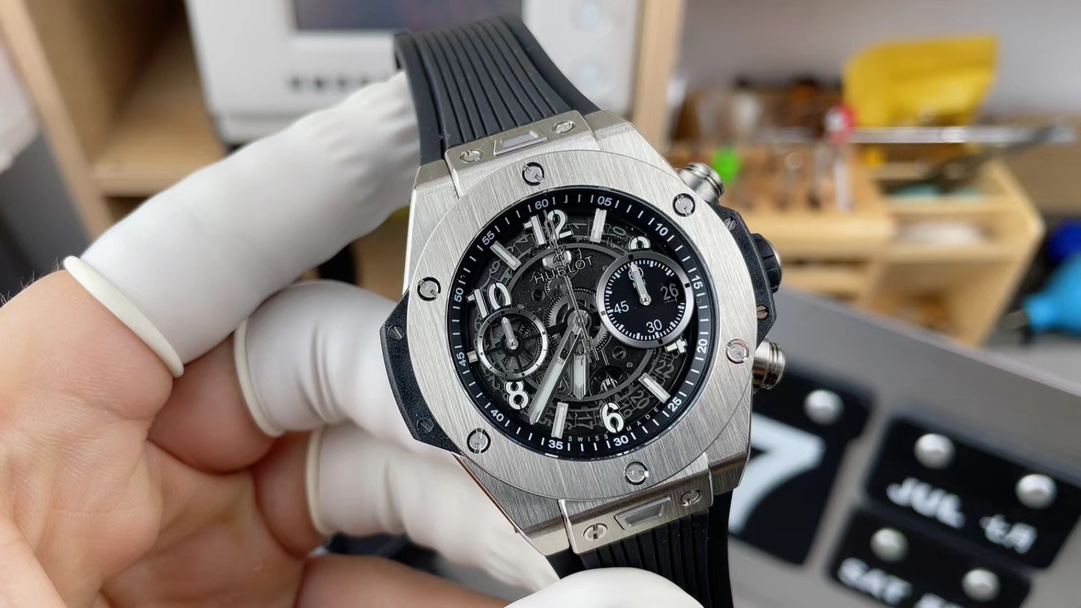 BBF Hublot titanium shell big explosion rubber strap black plate