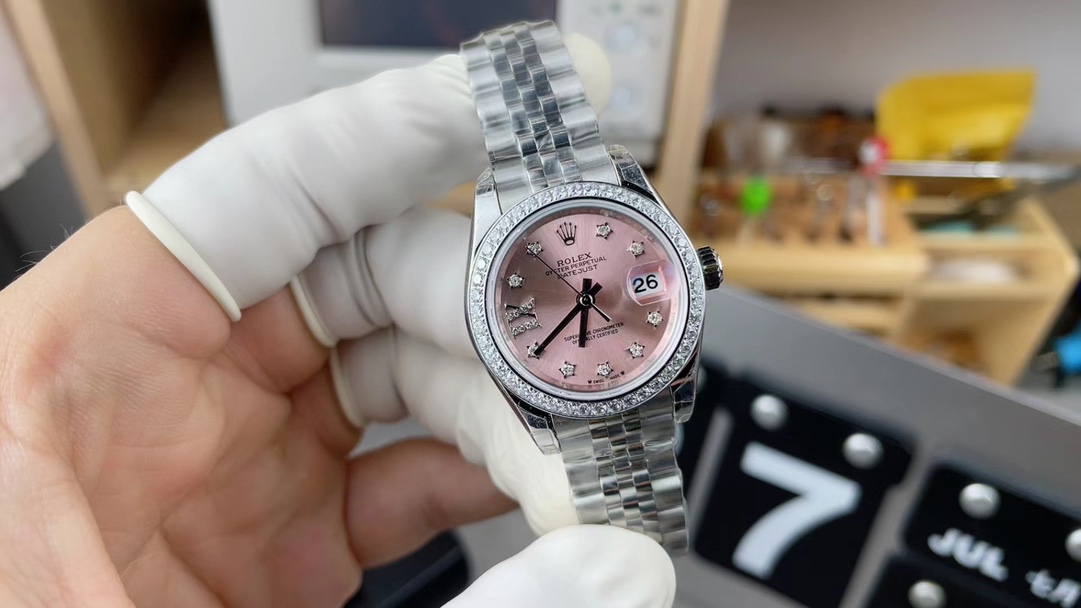 GS Rolex Powder Disc Log 28MM Steel Strip