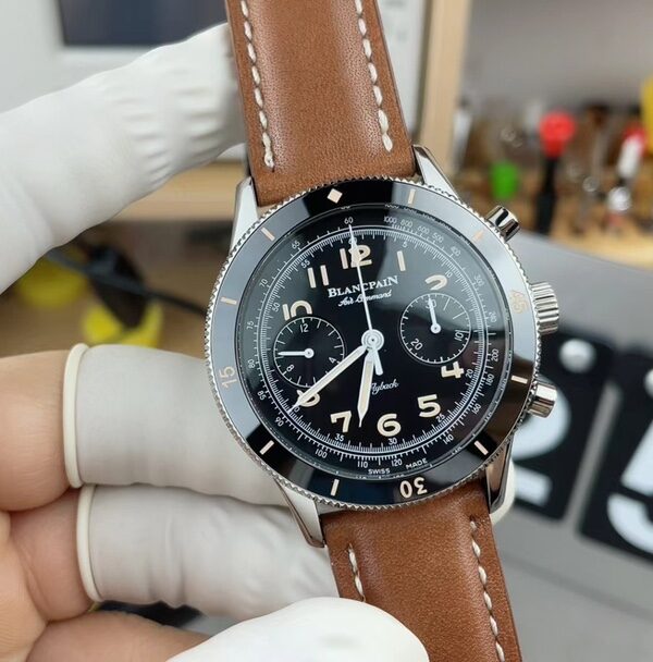 TW Blancpain Chronograph Belt Black Disc