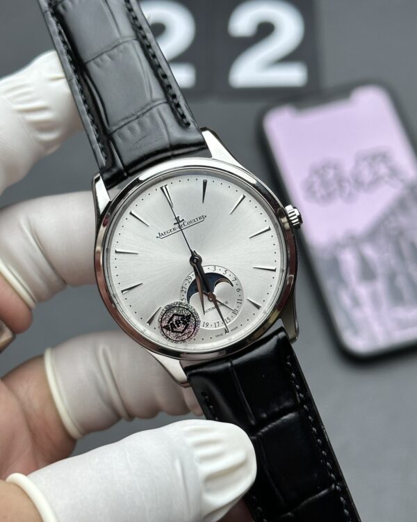 APS Jaeger-LeCoultre Moon Phase Master Belt White Disc