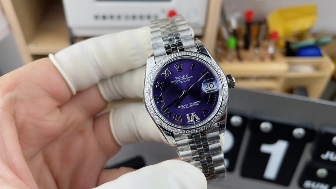 GS Rolex Purple Disc Journal Steel Strip
