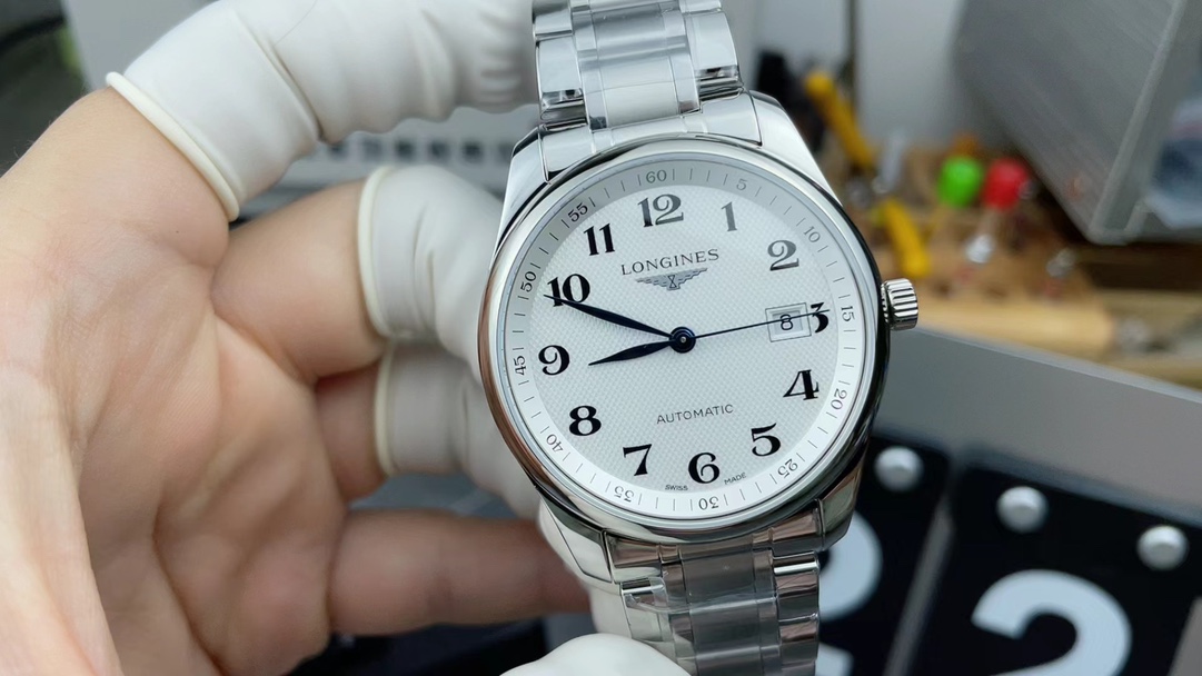 VS Longines Single Calendar Steel Strip White Plate