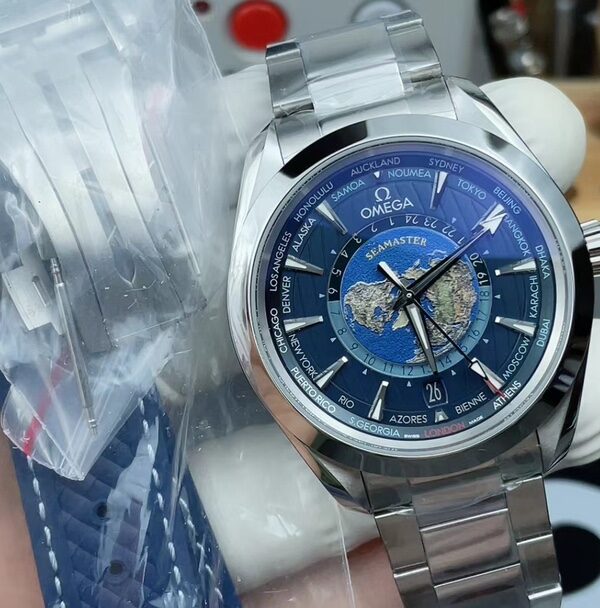 VS Omega Map Seahorse Steel Belt Blue Plate