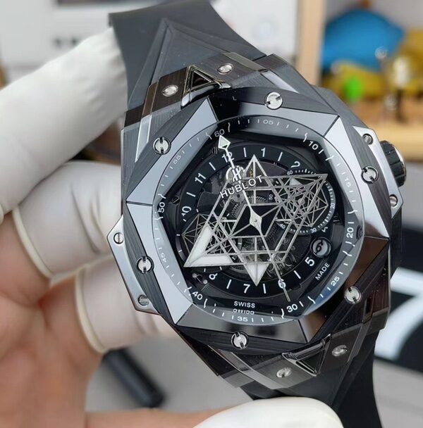 BBF Blancpain tattoo generation 2 black ceramic 2417 rubber strap black plate