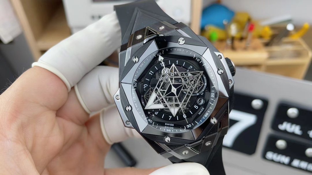 BBF Blancpain tattoo generation 2 black ceramic 2417 rubber strap black plate