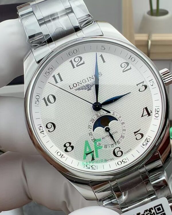 AF Jaeger-LeCoultre 42 four-needle moon phase 2421 steel strip white plate