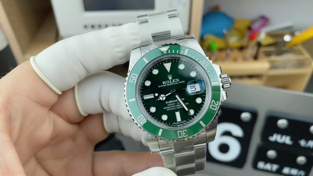 VS Rolex 40mm Green Water Ghost Steel Belt Green Plate