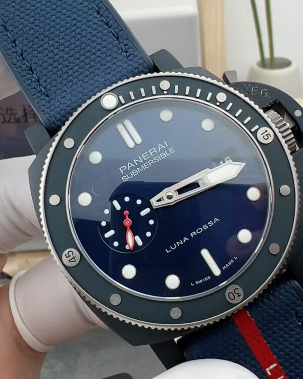 VS Omega 1466 Ocean Universe Nylon Fabric Strap Black Plate