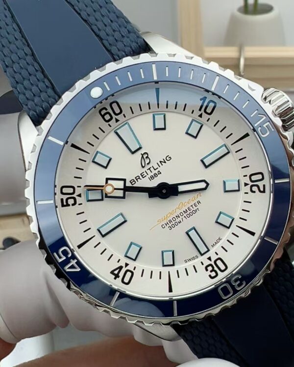 BLS Breitling Ocean Universe Rubber Band White Plate
