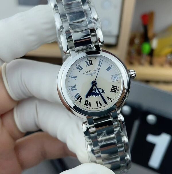 Original order Blancpain Heart Moon Women's Watch Steel Belt White Plate