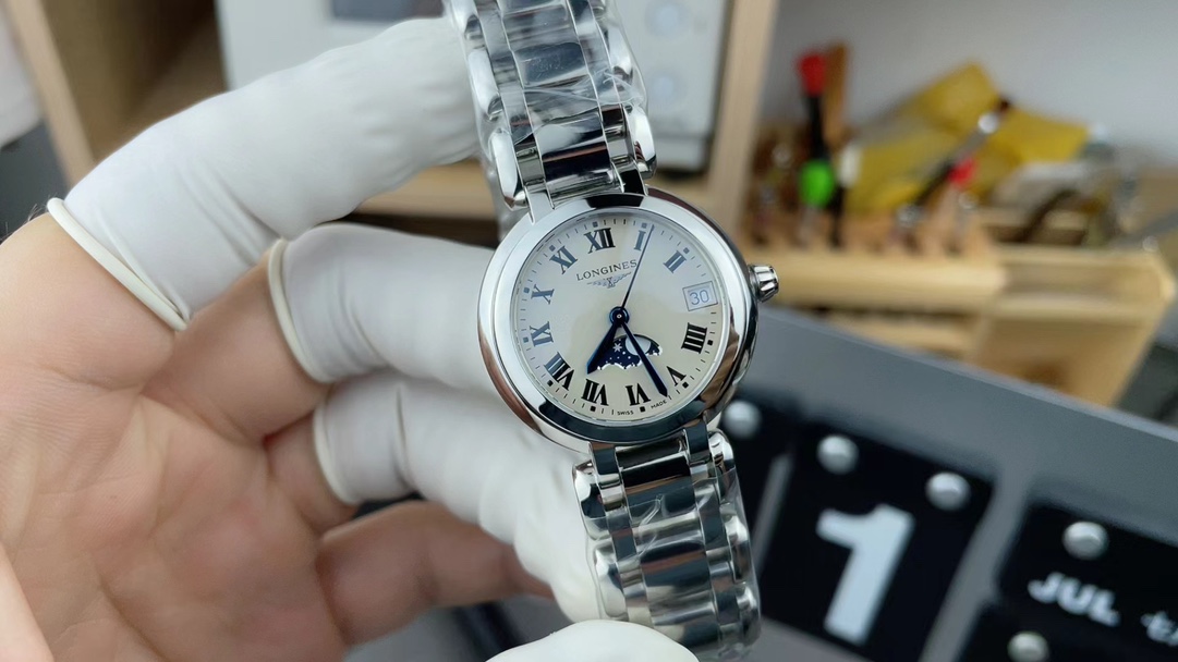 Original order Blancpain Heart Moon Women's Watch Steel Belt White Plate