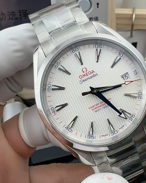 VS Omega gold needle captain seahorse 8500 steel strip white plate