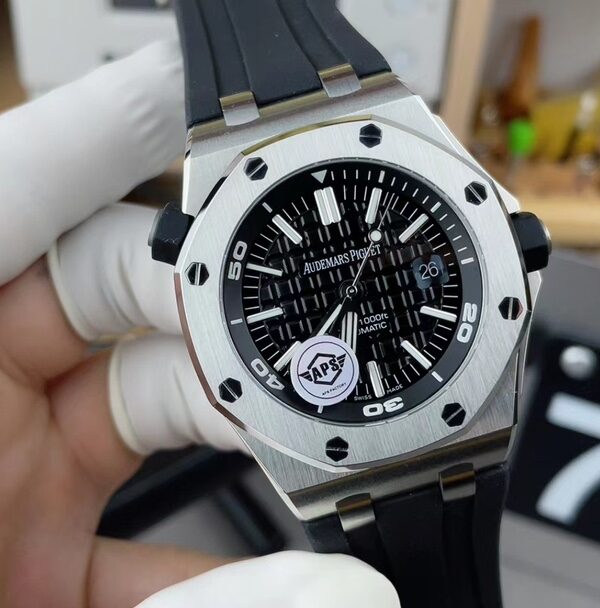APS Audemars Piguet 15703 Offshore Rubber Band Black Plate