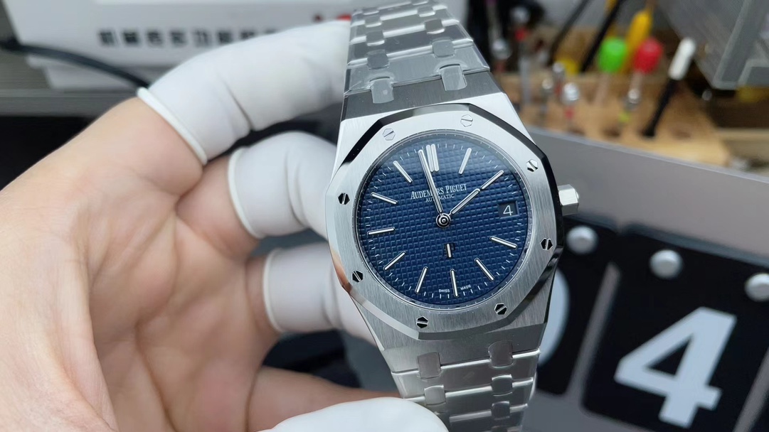 ZF Audemars Piguet Royal Oak 15202 Steel Belt Blue Plate