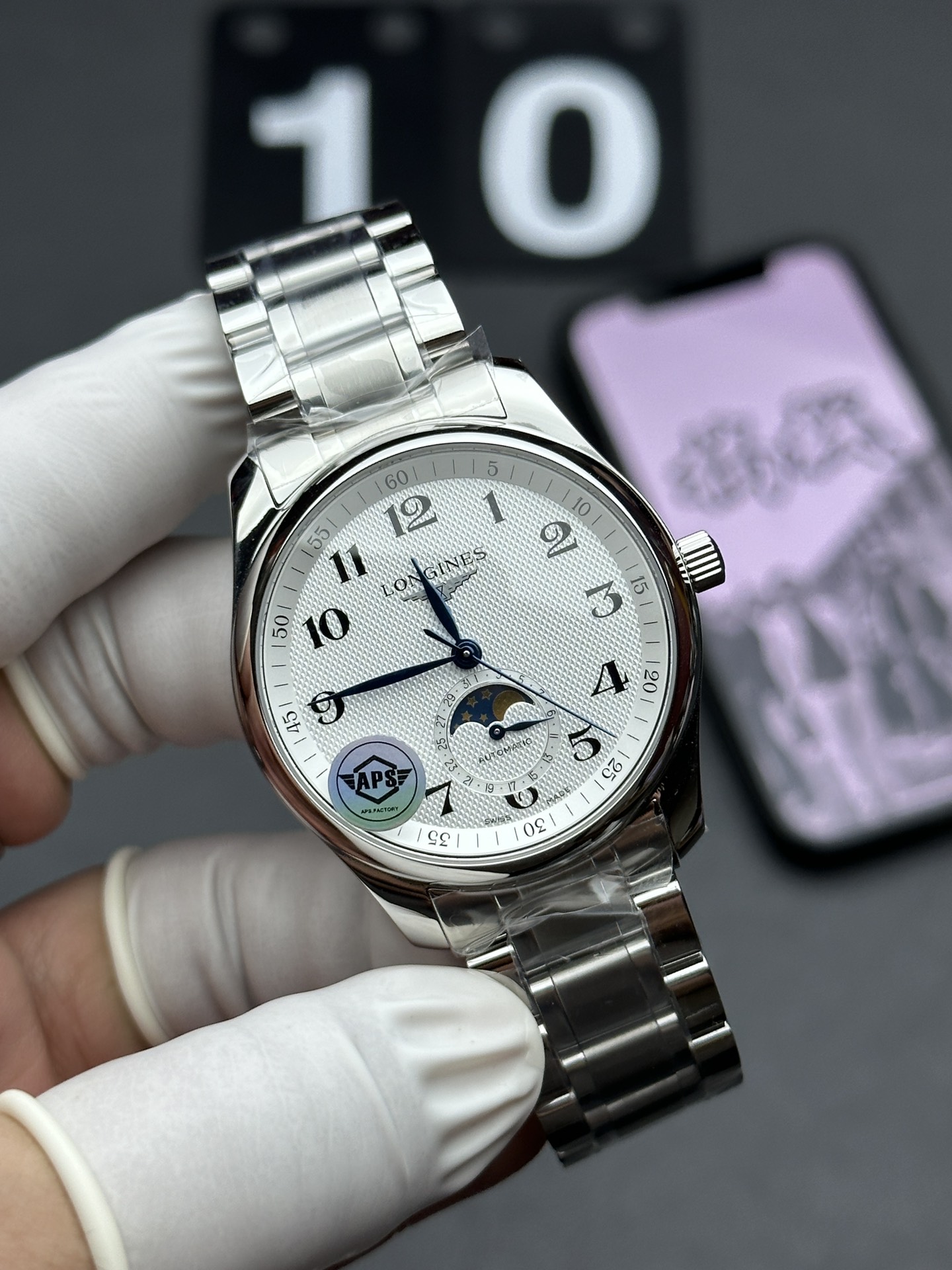 APS Blancpain Famous Craftsman Moon Phase 6654 Steel Strip White Plate