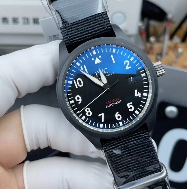 V7 International Ceramic Mark 18 IW327006 Nylon fabric strap black plate