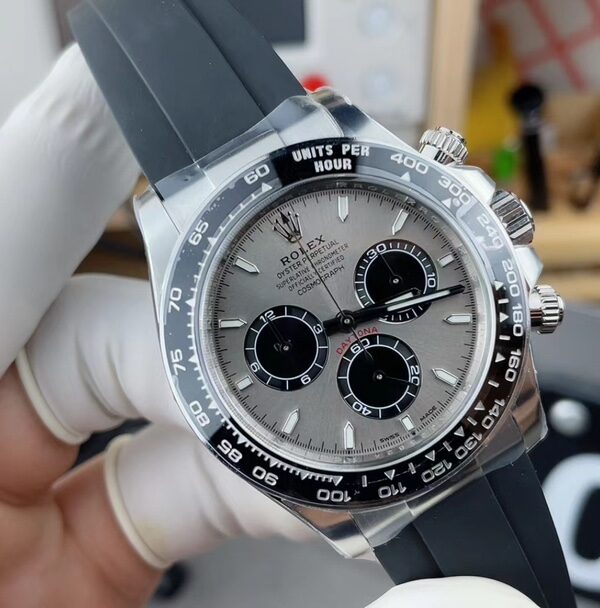 C Rolex 4131 Gray Geddy 126500LN Rubber Band