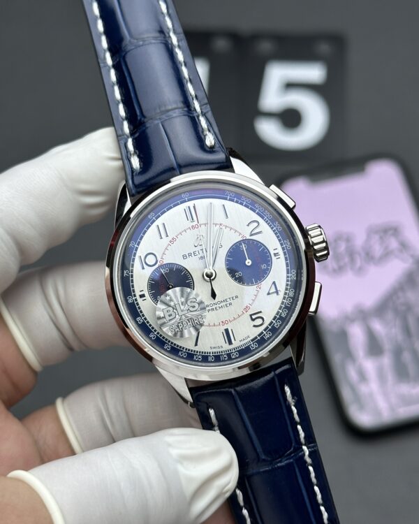 BLS Breitling Aviation Timing Belt White Disc