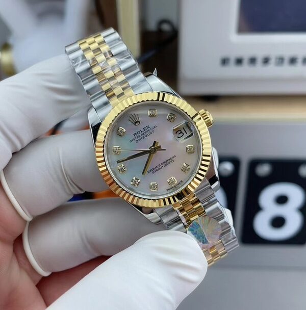 C Rolex 31MM Log 279174 Steel plate Silver plate