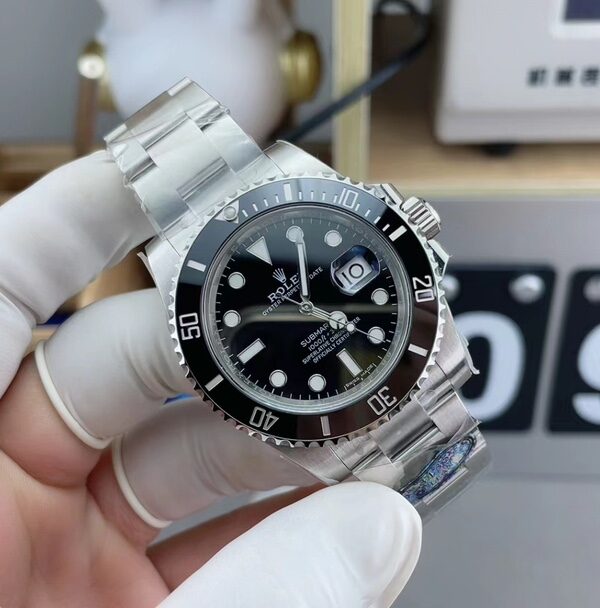 C Rolex 3135 Blackwater Ghost 116610LN Steel Strip Black Plate