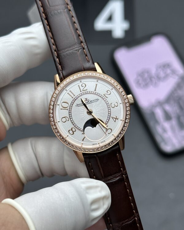 ZF Longines rose gold dating belt white plate