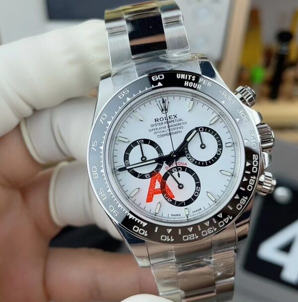 C Rolex 4131 Panda Di 126500LN Steel Strip White Plate
