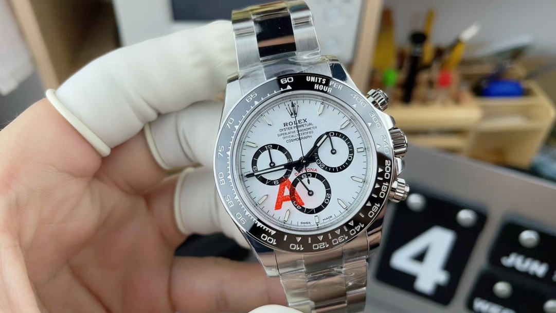 C Rolex 4131 Panda Di 126500LN Steel Strip White Plate
