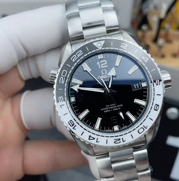 VS Omega Tai Chi Ring Seahorse 600 Steel Belt Black Plate