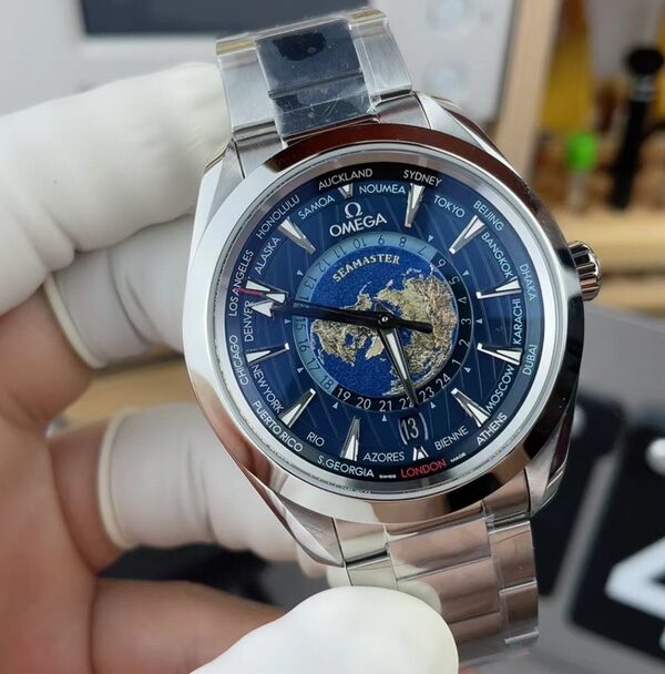 VS Omega Map Seahorse Steel Belt Blue Plate