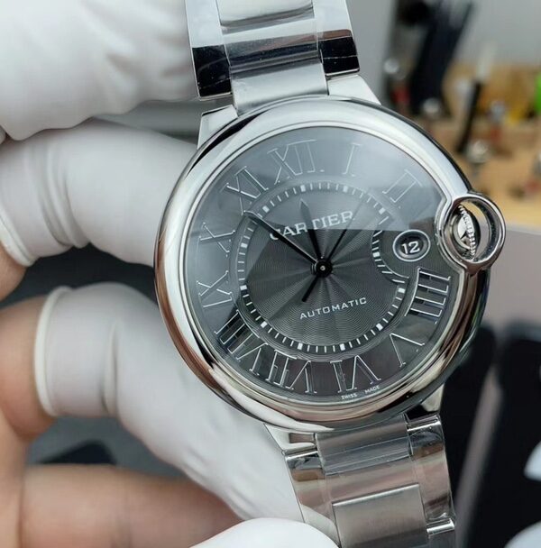 CH Cartier balloon 40MM W69016Z4 steel belt gray tray