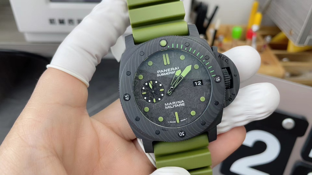 VS Panerai PAM00961 rubber strap black plate