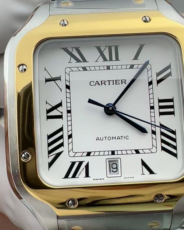 BV Cartier Golden Sandos W2 SA0016 Steel Strip White Plate