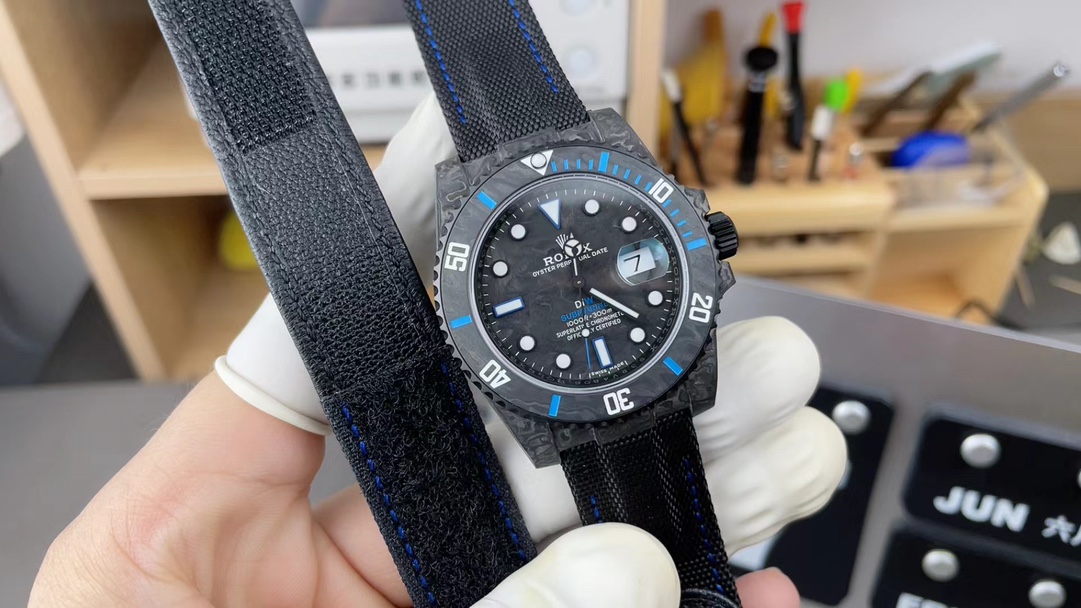 VS Rolex Nigger DIW Carbon Fiber Nylon Band