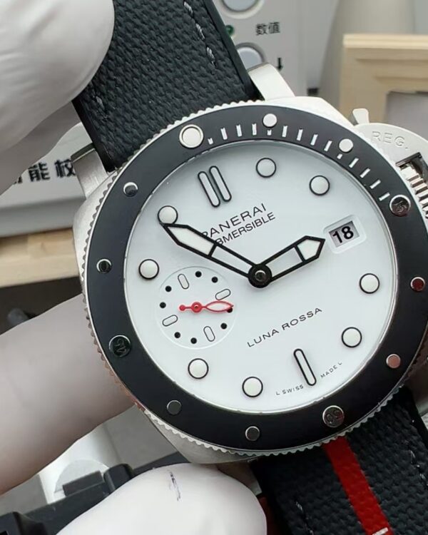 VS Panerai PAM01579 nylon fabric strap white plate