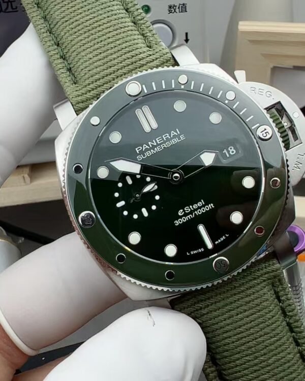VS Panerai 1287 PAM01287 Nylon fabric strap black plate