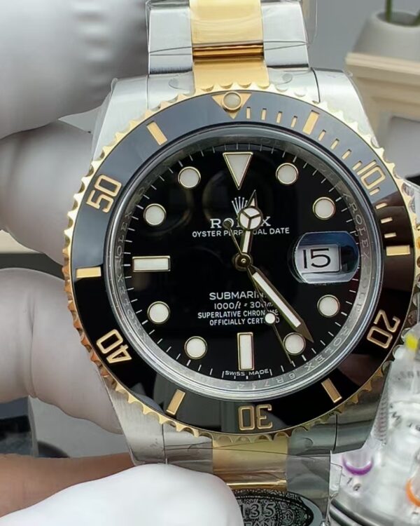 C Rolex Gold Nigger 40MM 116613LN Steel Belt Black Plate