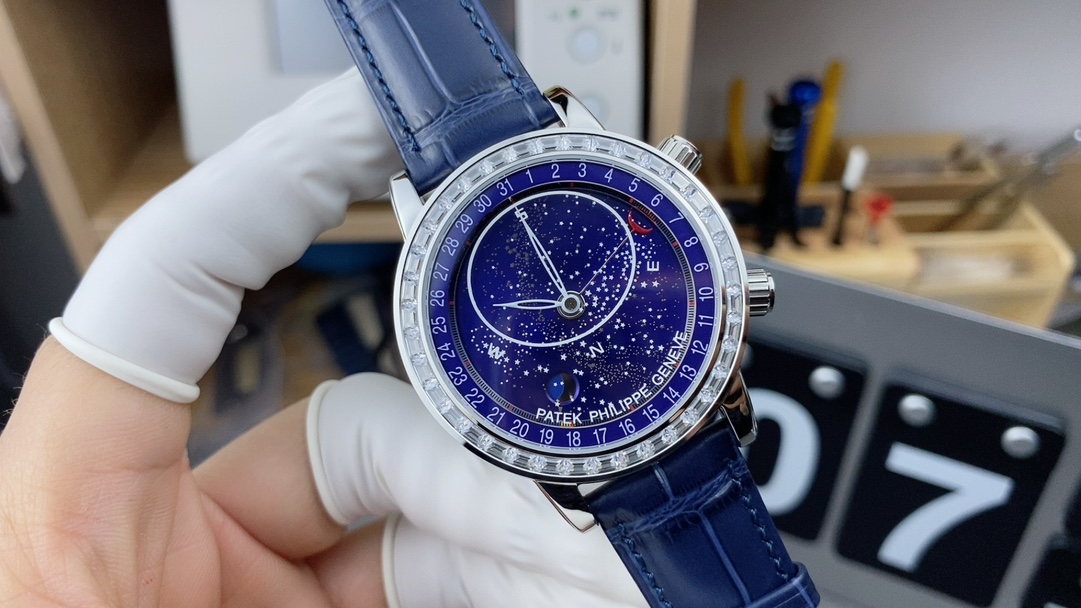 PP Patek Philippe Star Watch 6104 Belt Blue Disc