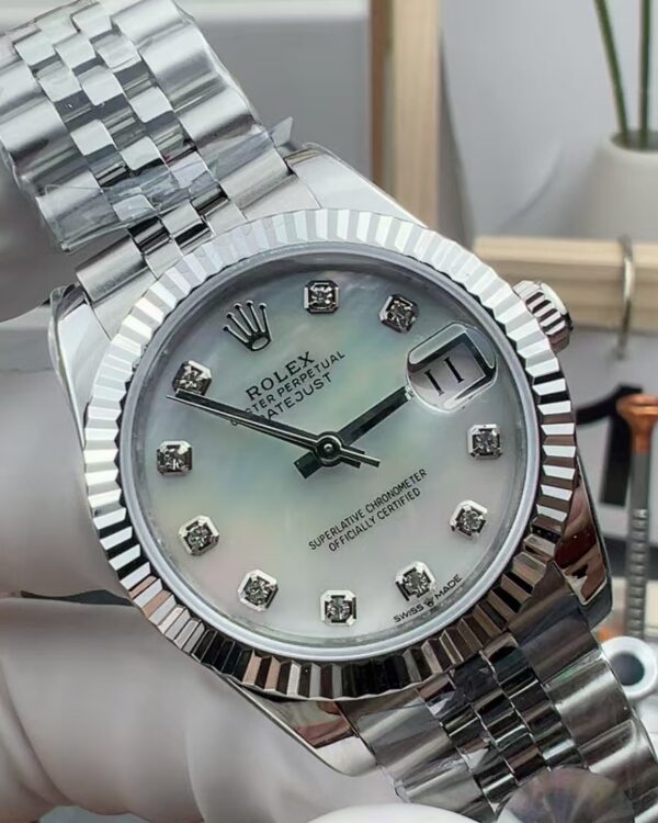 A+ Rolex Fritillaria Female Diary 31MM 278274 Steel Belt White Plate
