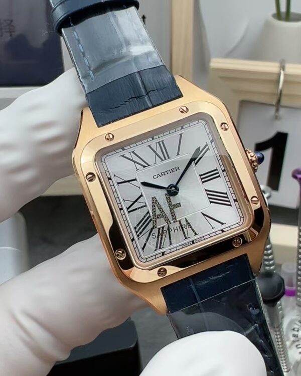 AF Cartier Quartz Sandos W2 SA0006 Belt White Plate