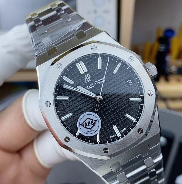 APS Audemars Piguet Royal Oak 15500ST Steel Strip Black Plate