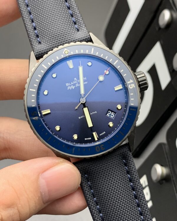 GF Blancpain 5000 black ceramic belt