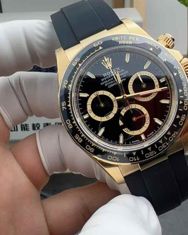 VS Factory Rolex Daytona 126518 Black Gold Dytona Tape Black Plate