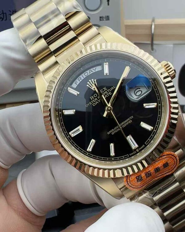 CBD Factory Rolex Log 228238 Counterweight Black Rock Sugar Steel Belt Black Plate