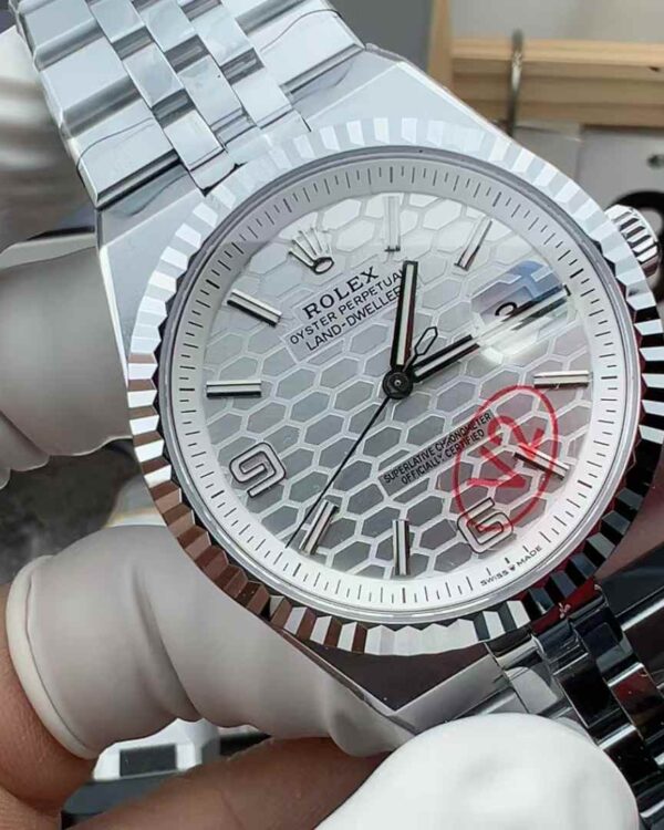 Factory B Rolex Land Envoy 127234 40MM Steel Strip White Plate