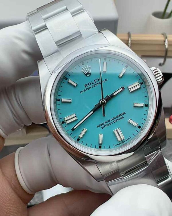 EW Factory Rolex Perpetual 126000 36mm steel strip turquoise plate