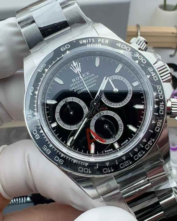 VS Factory Rolex Daytona 126500 4131 Movement Black Tao Daytona Steel Belt Black Plate