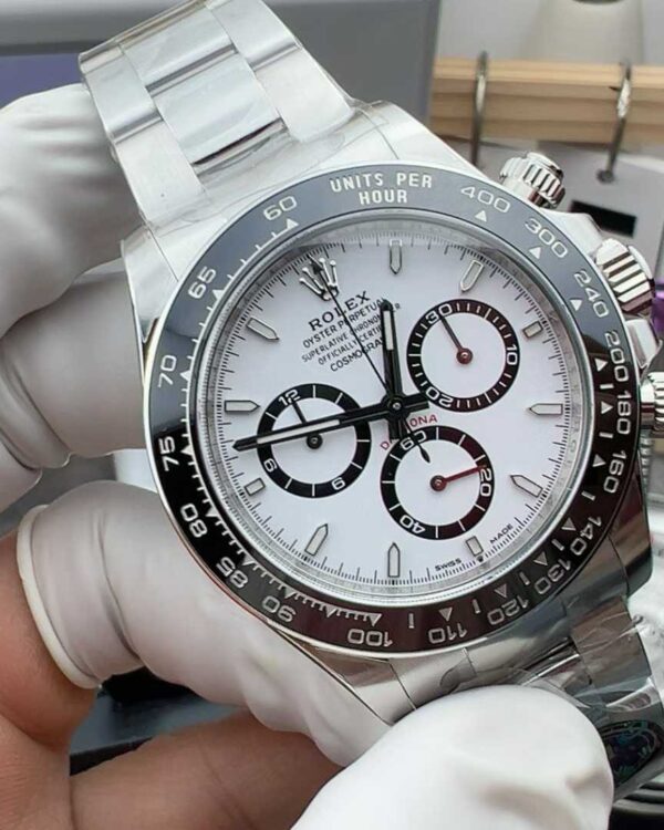 V Factory Rolex Daytona 126500 4131 Movement Panda Di Steel Band White Plate