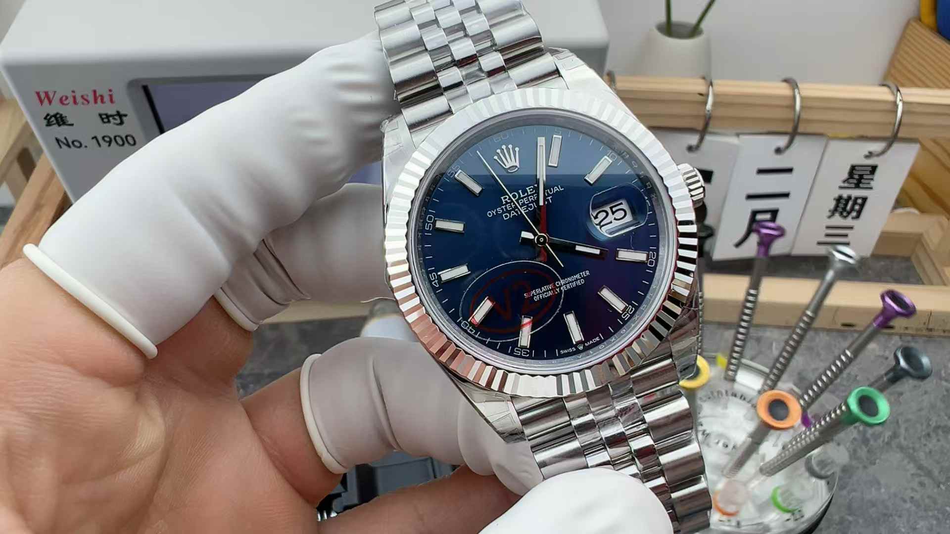 VS Factory Rolex Log 41MM Steel Belt Blue Disc