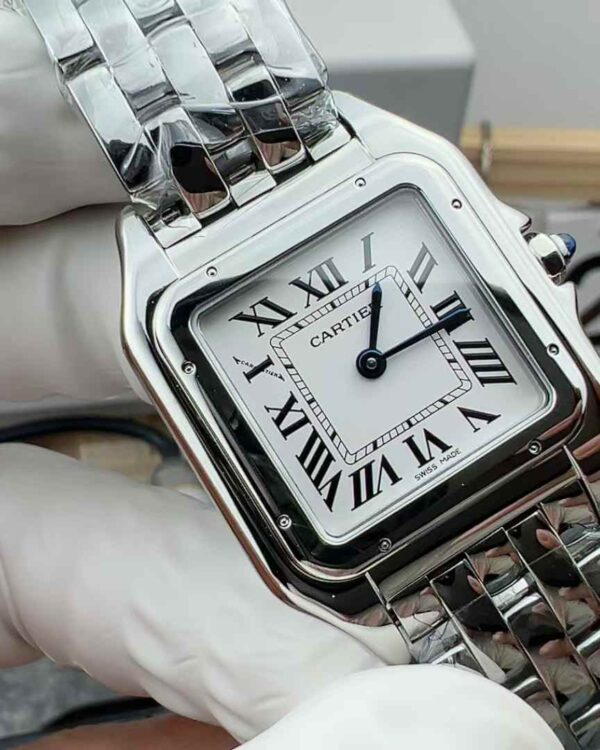 BV Factory Cartier Watch Cheetah Steel Band White Plate